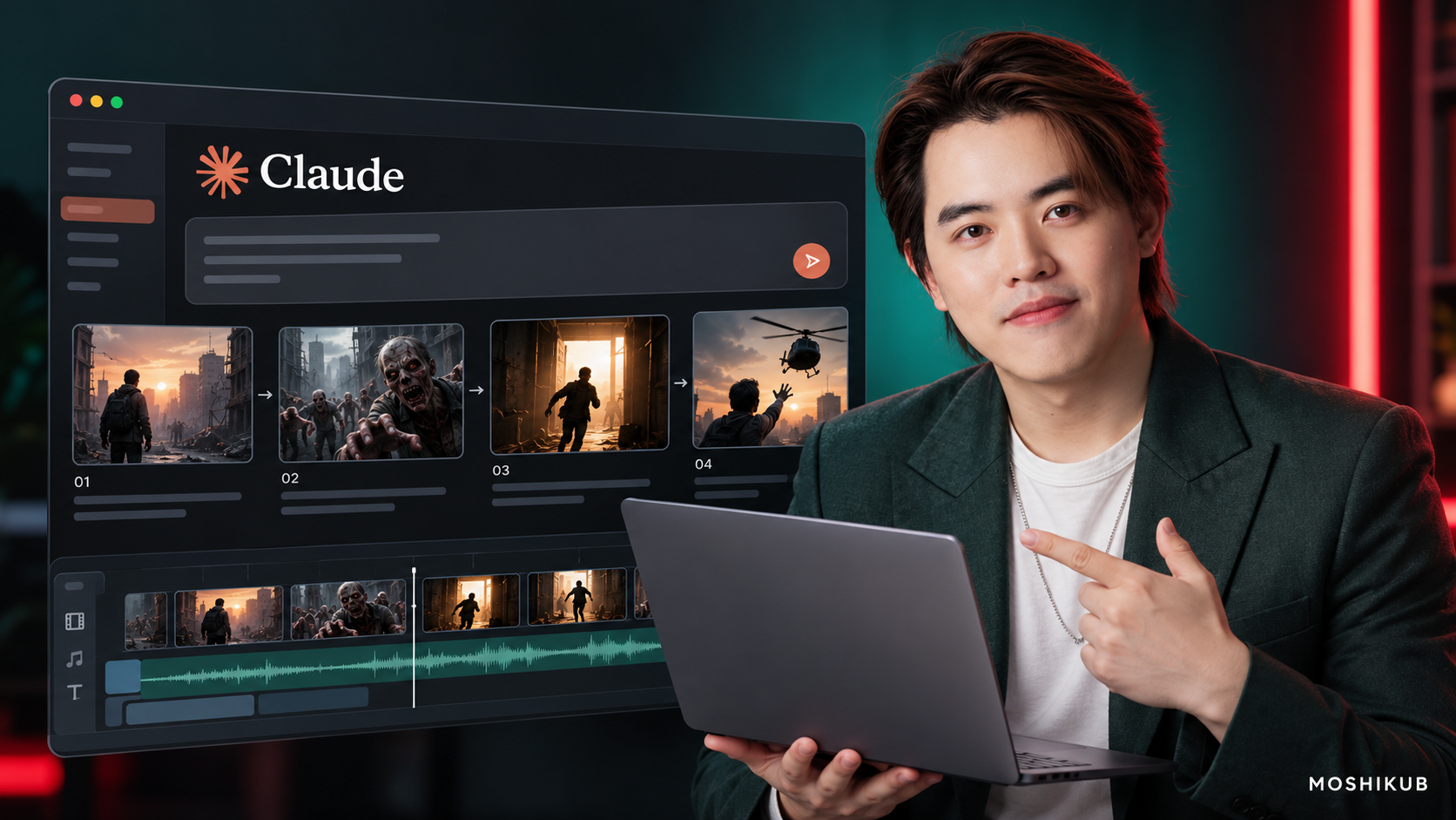 MOSHIKUB สอนใช้ Claude Desktop วิเคราะห์ Reel แล้วสร้างวิดีโอ AI