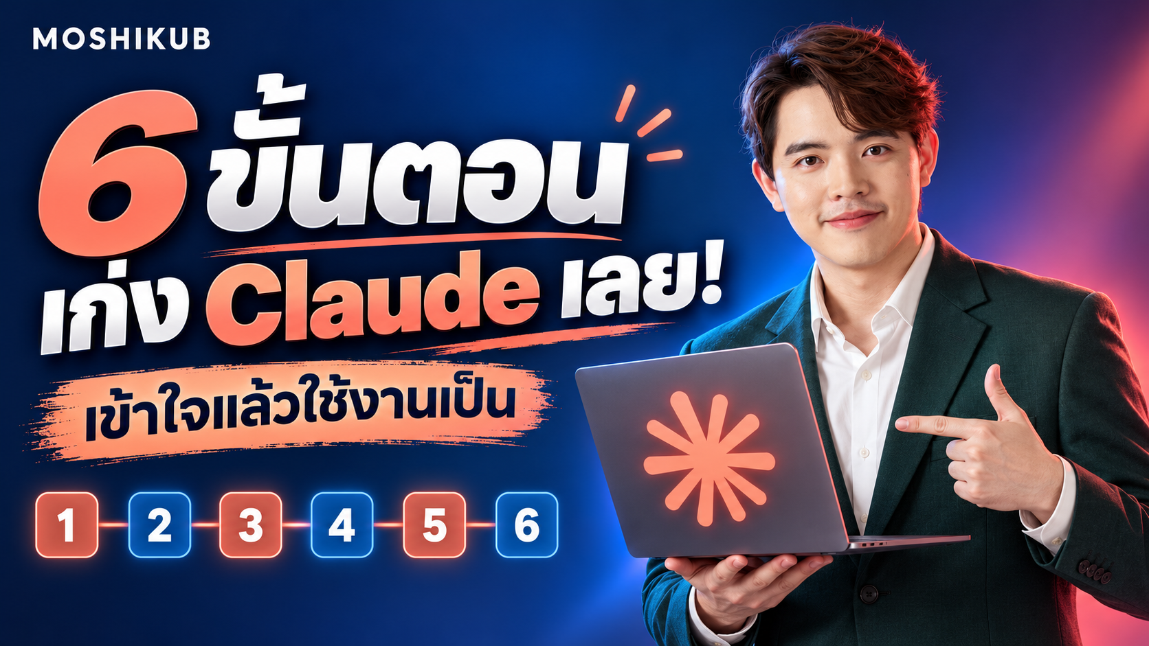 MOSHIKUB สรุป 6 ขั้นตอนเริ่มใช้งาน Claude
