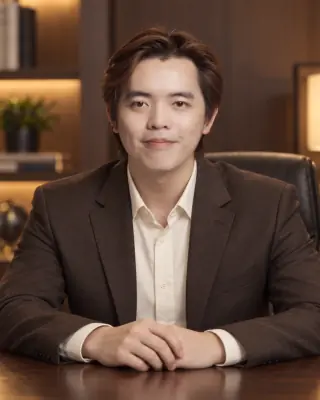 ตัวอย่างภาพ AI: นั่งโต๊ะผู้บริหาร