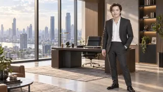 ตัวอย่างภาพ AI: ออฟฟิศกว้าง
