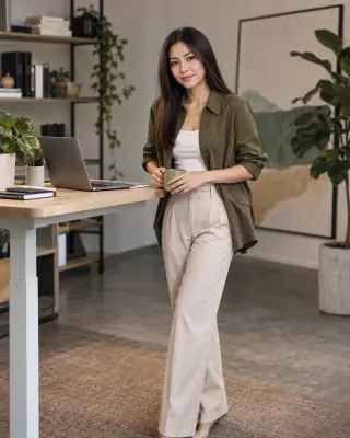 ตัวอย่างภาพ AI: Startup founder