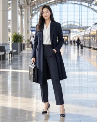 ตัวอย่างภาพ AI: Business travel
