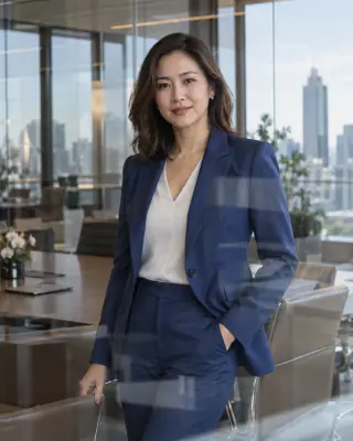 ตัวอย่างภาพ AI: ห้องประชุมกระจก